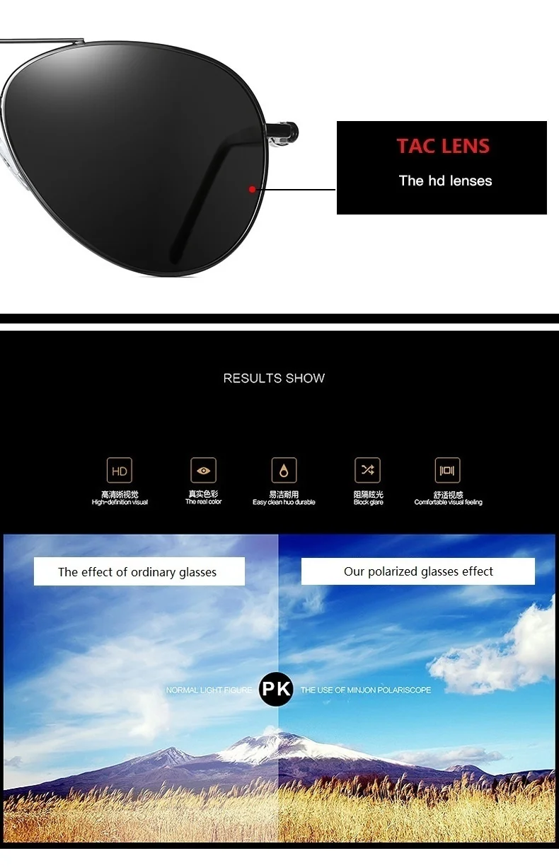 Gafas De Sol Polarizadas De Lujo Protección Uv