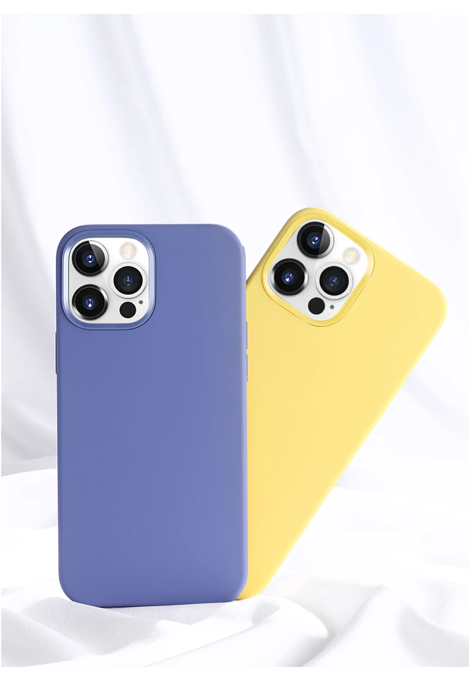 Impactante Funda De Silicona Líquida De Lujo Para Iphone