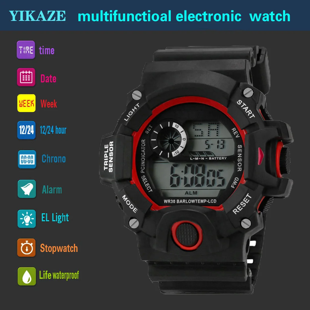 Nuevo Reloj Digital Led Para Hombre Elegante Y Moderno