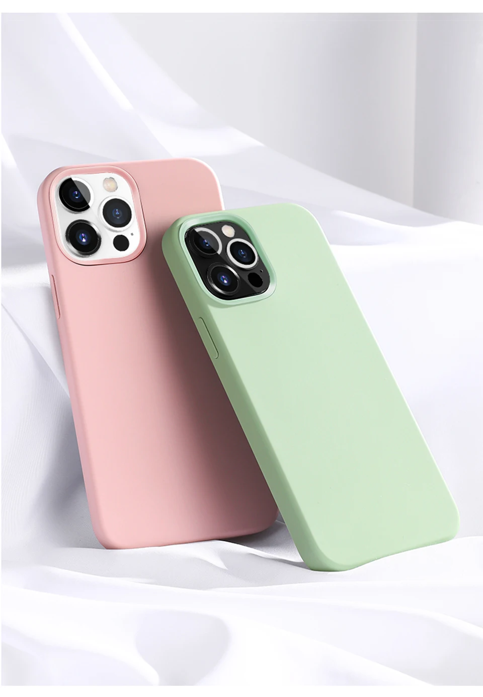 Impactante Funda De Silicona Líquida De Lujo Para Iphone
