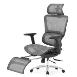 Silla de tela de red negra para sala de estar: Elegante y confortable - Imagen 5