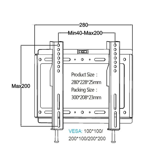 Imagen Del Producto El Soporte De Pared Universal Para Tv Calidad Garantizada | Compra Online En Tiendafiable
