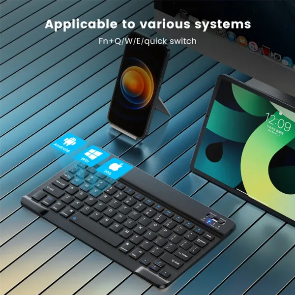Imagen Del Producto Fenomenal Teclado Inalámbrico Bluetooth Para Tabletas | Compra Online En Tiendafiable