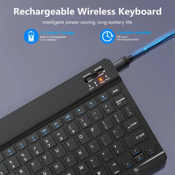 Imagen Del Producto Fenomenal Teclado Inalámbrico Bluetooth Para Tabletas | Compra Online En Tiendafiable