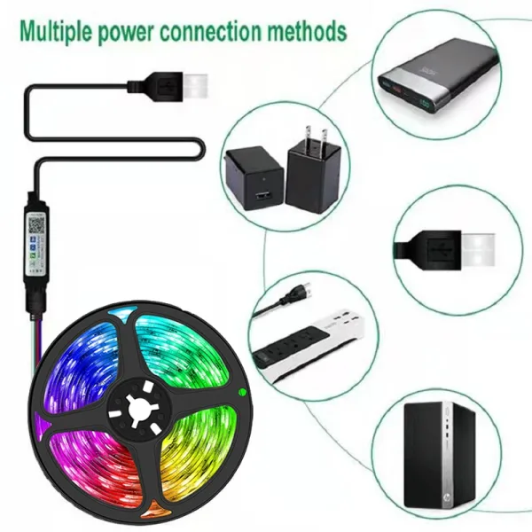 Imagen Del Producto Grandioso Luces Led Multicolores Con Control Remoto | Compra Online En Tiendafiable