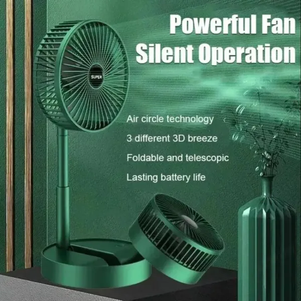 Notable Ventilador De Pie Telescópico Portátil Plegable