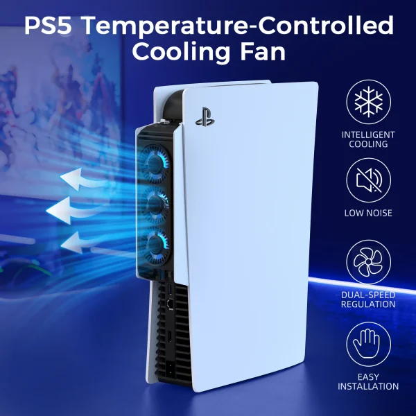 Eficaz Ventilador De Refrigeración Iine Ps5 Con Control