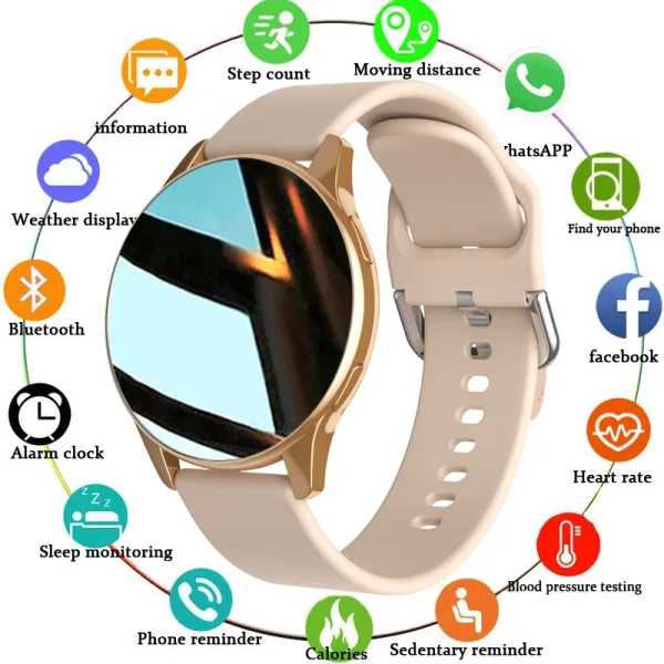 Reloj Inteligente Unisex con Pulsera Impermeable IP67