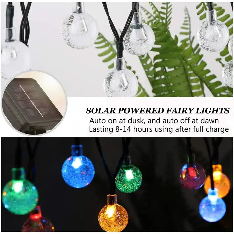 Brillante Cadena De Iluminación Solar Led