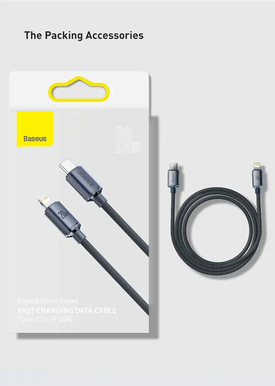 Cable Usb De Alata Calidad Tipo C De 20W Baseus Cable Usb De Alata Calidad Tipo C De 20W Baseus
