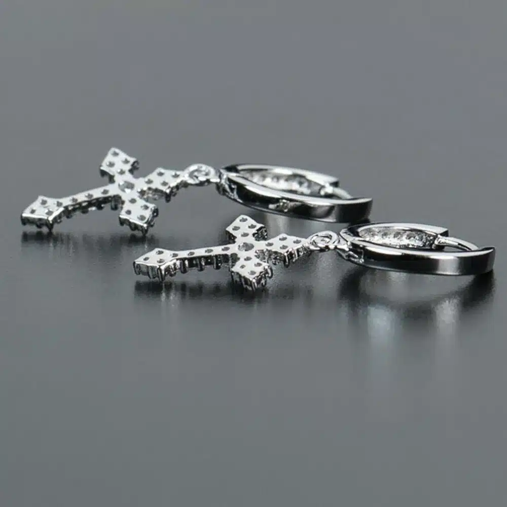 Calidad En Aretes De Gota Con Forma De Cruz Para Mujer Calidad En Aretes De Gota Con Forma De Cruz Para Mujer