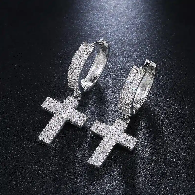 Calidad En Aretes De Gota Con Forma De Cruz Para Mujer Calidad En Aretes De Gota Con Forma De Cruz Para Mujer