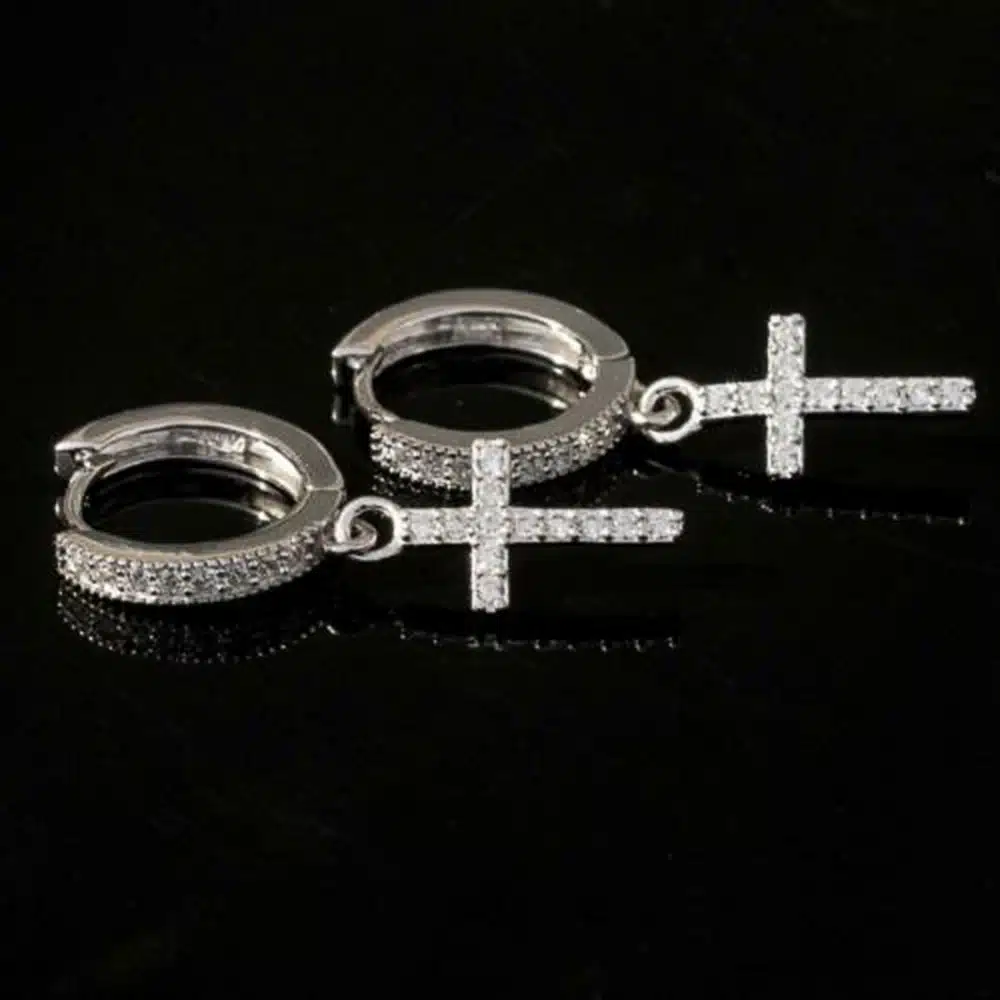 Calidad En Aretes De Gota Con Forma De Cruz Para Mujer Calidad En Aretes De Gota Con Forma De Cruz Para Mujer