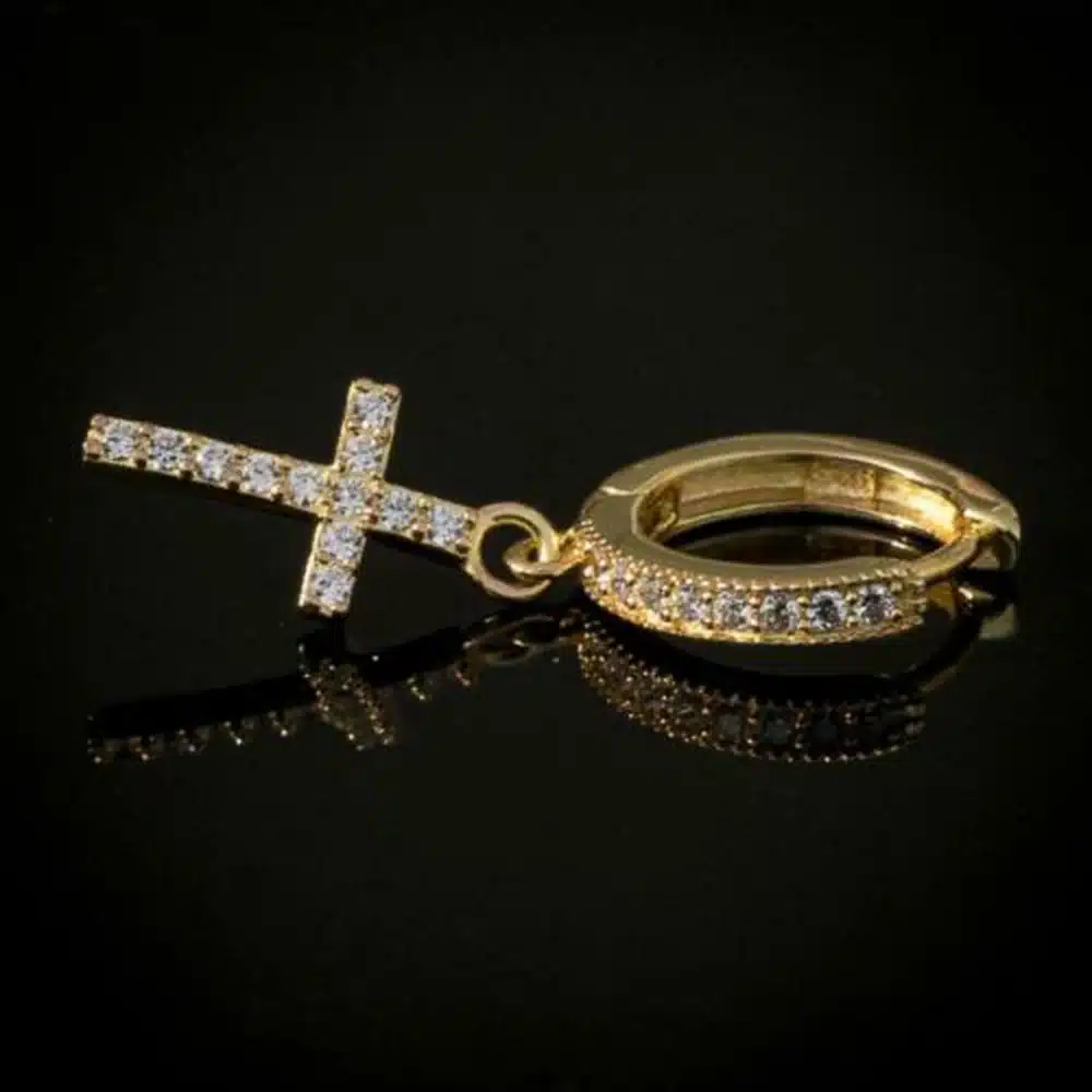 Calidad En Aretes De Gota Con Forma De Cruz Para Mujer Calidad En Aretes De Gota Con Forma De Cruz Para Mujer
