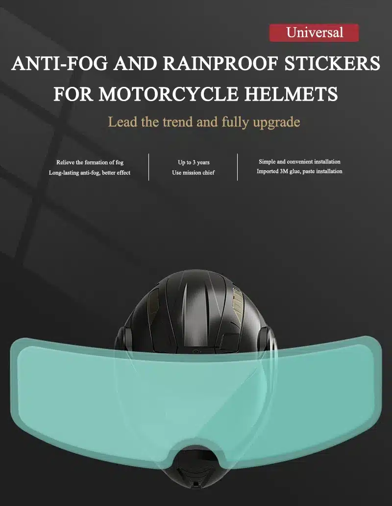 Casco de Moto Transparente Antivaho Claridad Inigualable