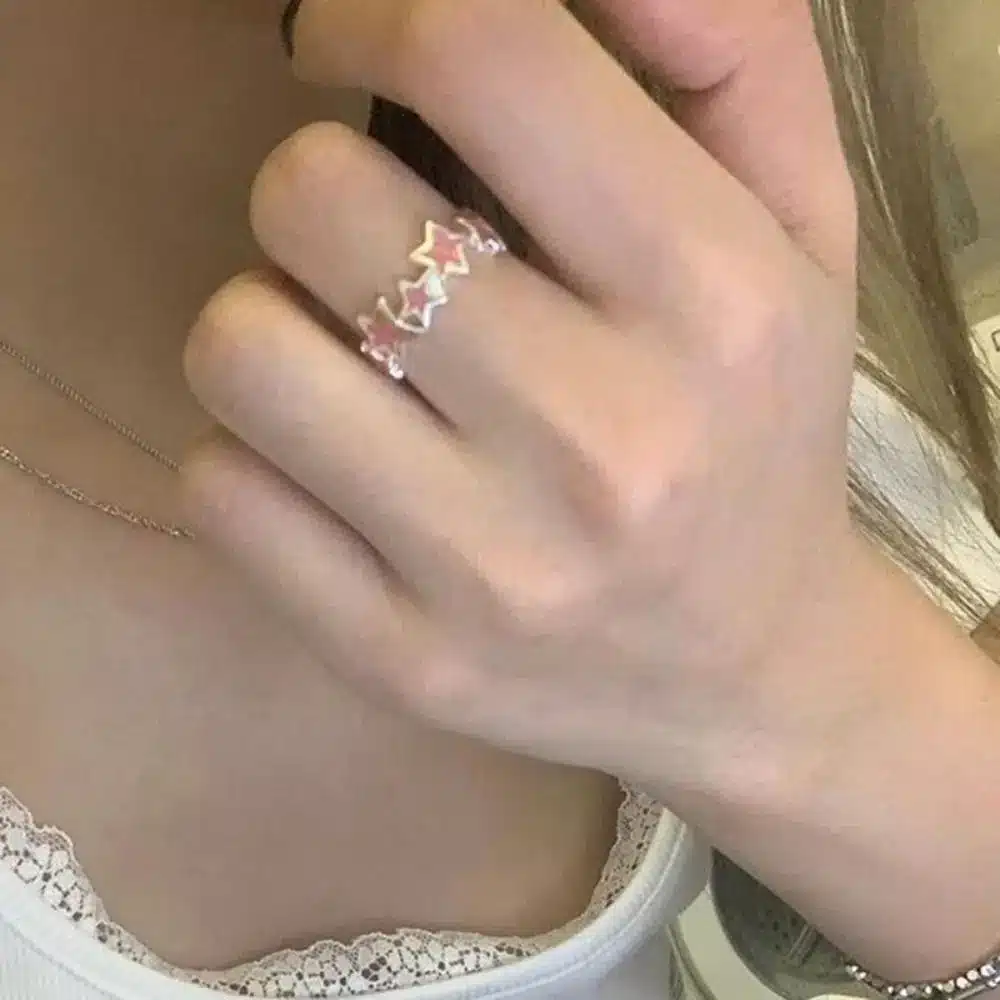Cautivador Anillo Estrella Aleatoria En El Estilo Asiático Cautivador Anillo Estrella Aleatoria En El Estilo Asiático