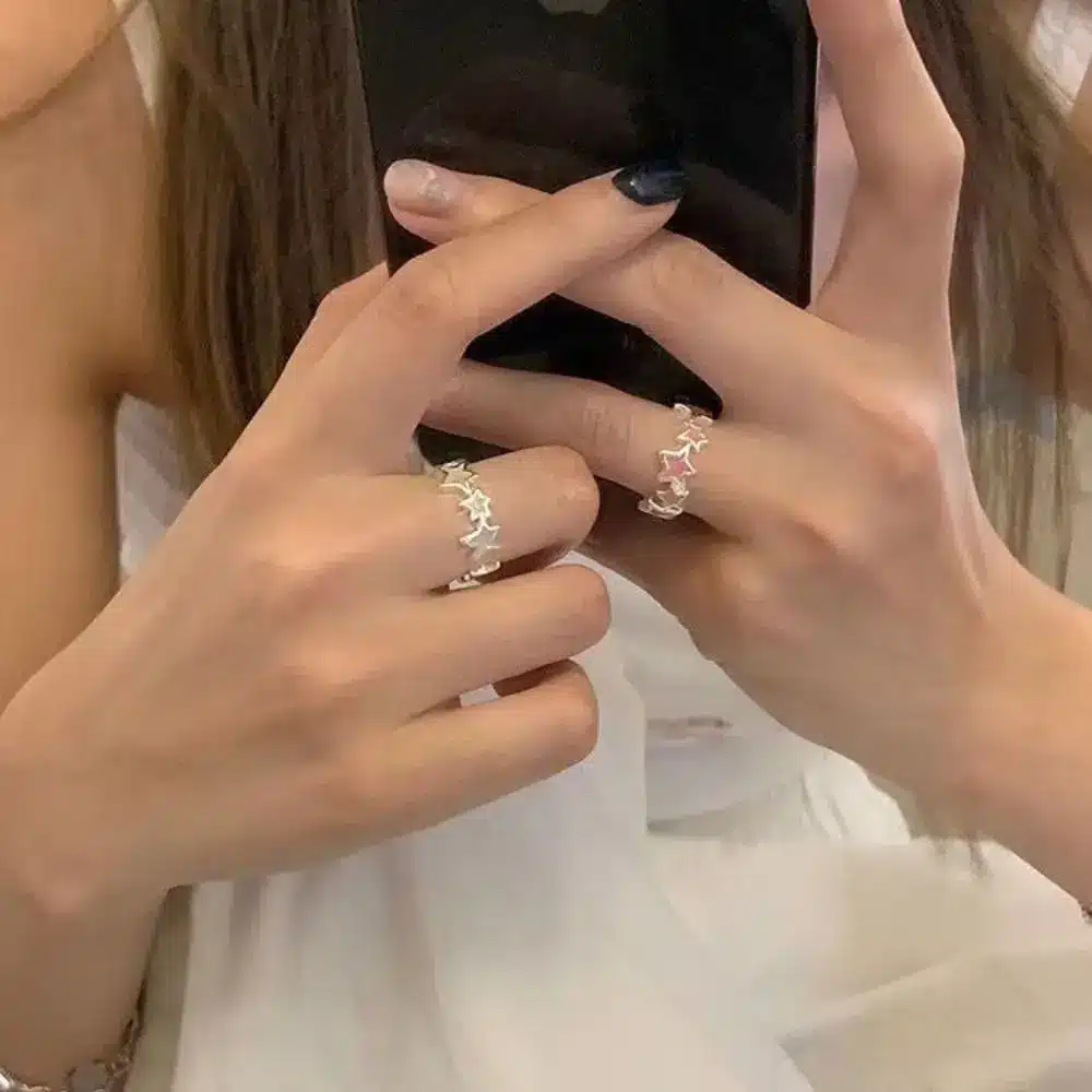 Cautivador Anillo Estrella Aleatoria En El Estilo Asiático Cautivador Anillo Estrella Aleatoria En El Estilo Asiático