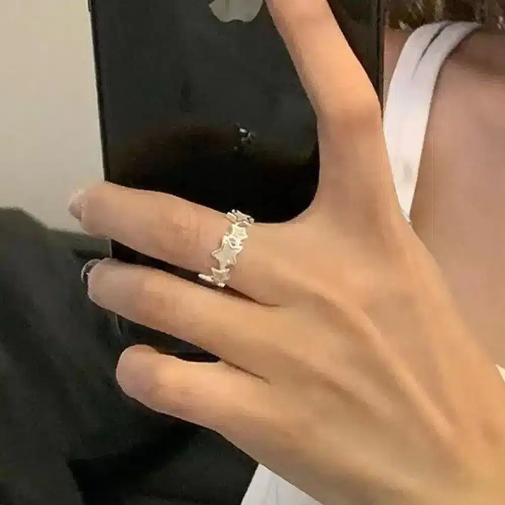 Cautivador Anillo Estrella Aleatoria En El Estilo Asiático Cautivador Anillo Estrella Aleatoria En El Estilo Asiático