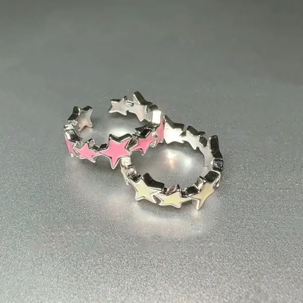 Imagen Del Producto Cautivador Anillo Estrella Aleatoria En El Estilo Asiático | Compra Online En Tiendafiable