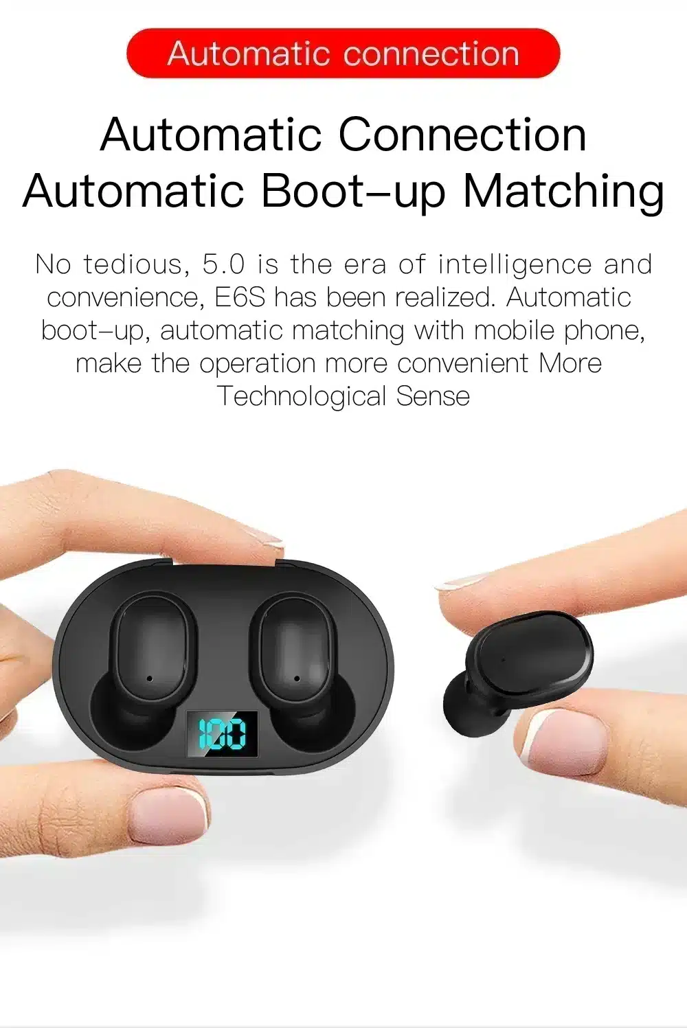 Cautivador Auriculares Inalámbricos Tws E6S Fone Cautivador Auriculares Inalámbricos Tws E6S Fone