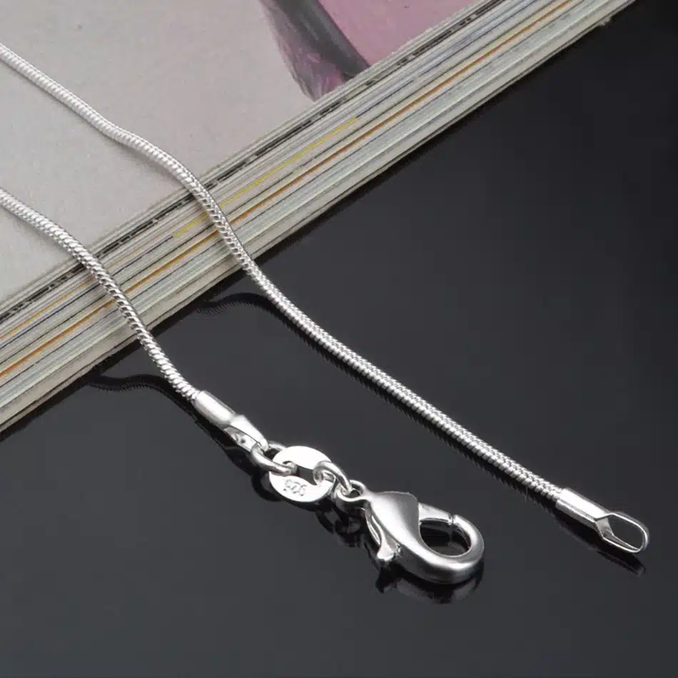 Collar De Plata Elegante Para Mujer Joyería Fina De Calidad Collar De Plata Elegante Para Mujer Joyería Fina De Calidad
