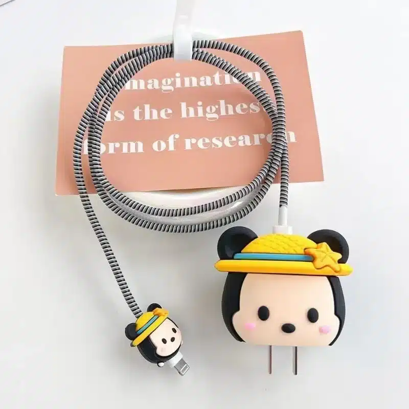 Eficaz Kit de Protectores de Cable con Diseños de Dibujos