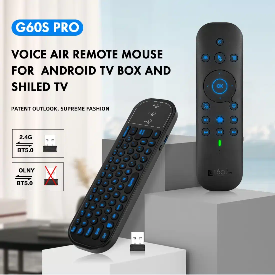 Eficaz Mando A Distancia G60S Pro Bt Inalámbrico Por Voz Eficaz Mando A Distancia G60S Pro Bt Inalámbrico Por Voz
