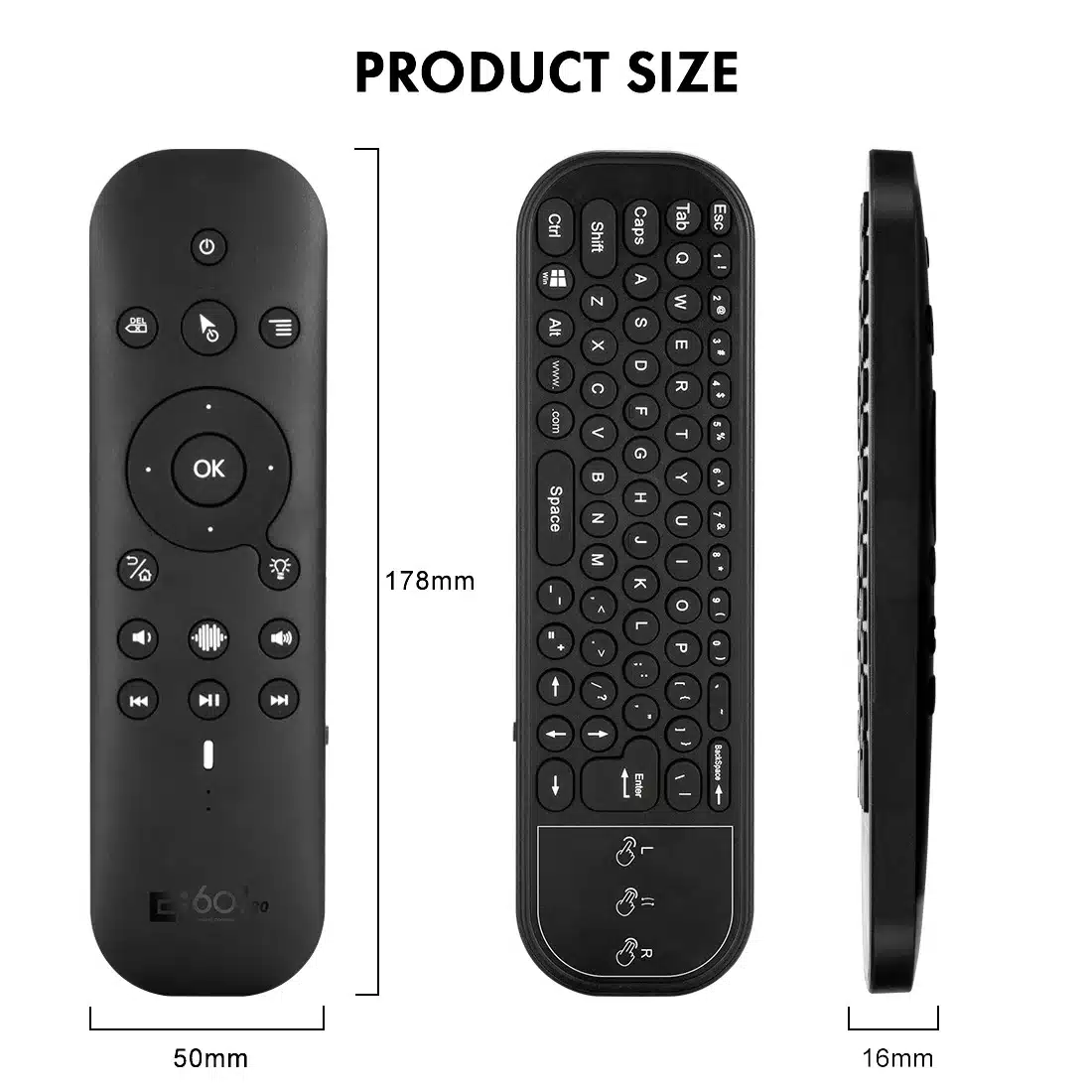 Eficaz Mando A Distancia G60S Pro Bt Inalámbrico Por Voz Eficaz Mando A Distancia G60S Pro Bt Inalámbrico Por Voz