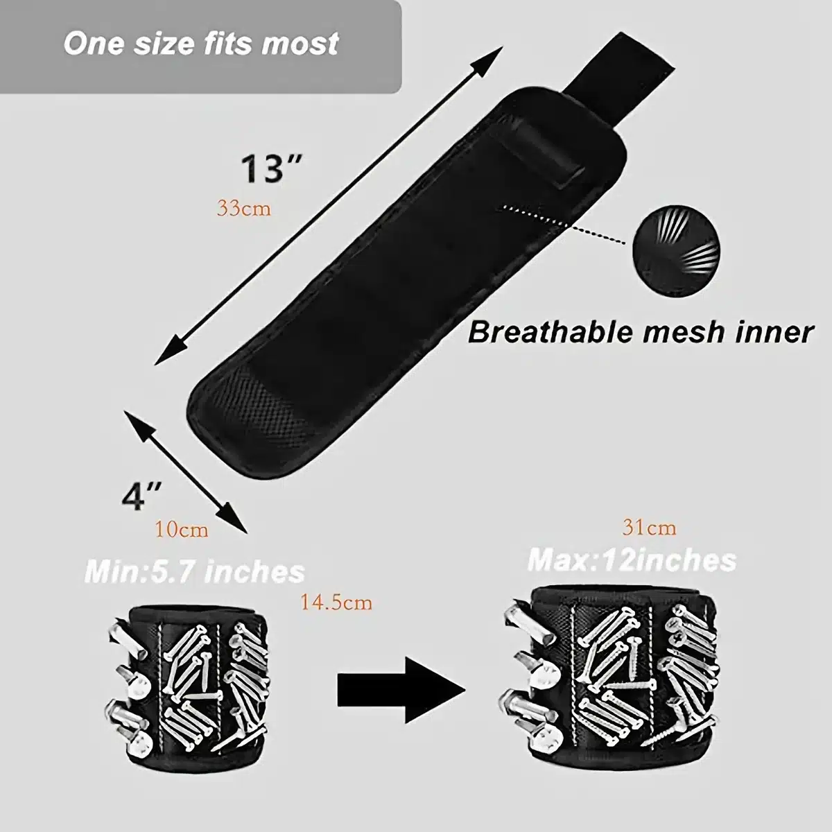 Pulsera Magnética Ajustable: ¡La Solución Perfecta Para Asegurar Tornillos!