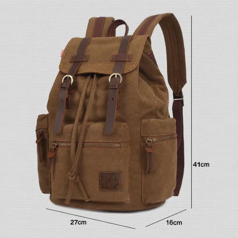 Fascinante Mochilas de tela vintage para hombres y mujeres