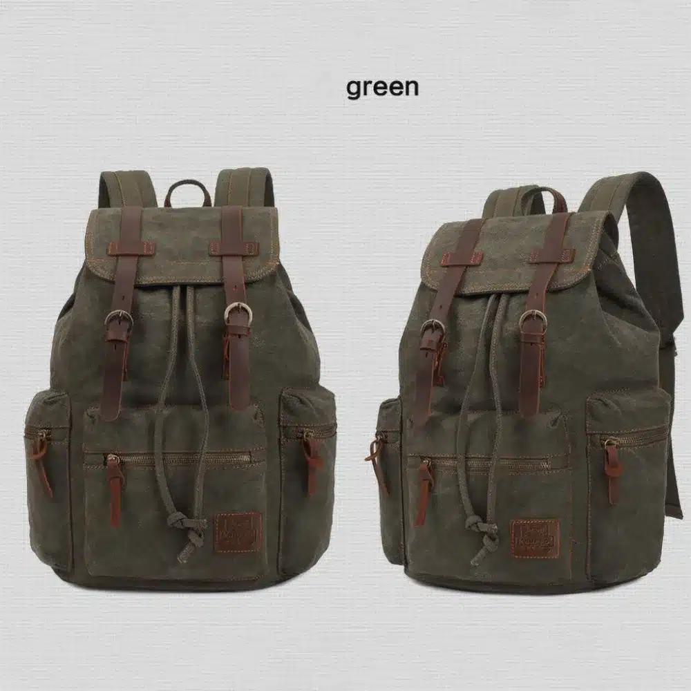 Fascinante Mochilas de tela vintage para hombres y mujeres