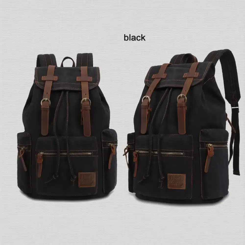 Fascinante Mochilas de tela vintage para hombres y mujeres