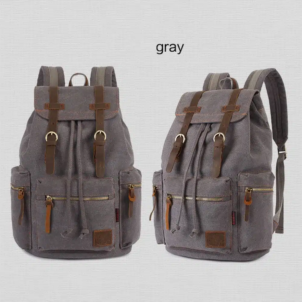 Fascinante Mochilas de tela vintage para hombres y mujeres