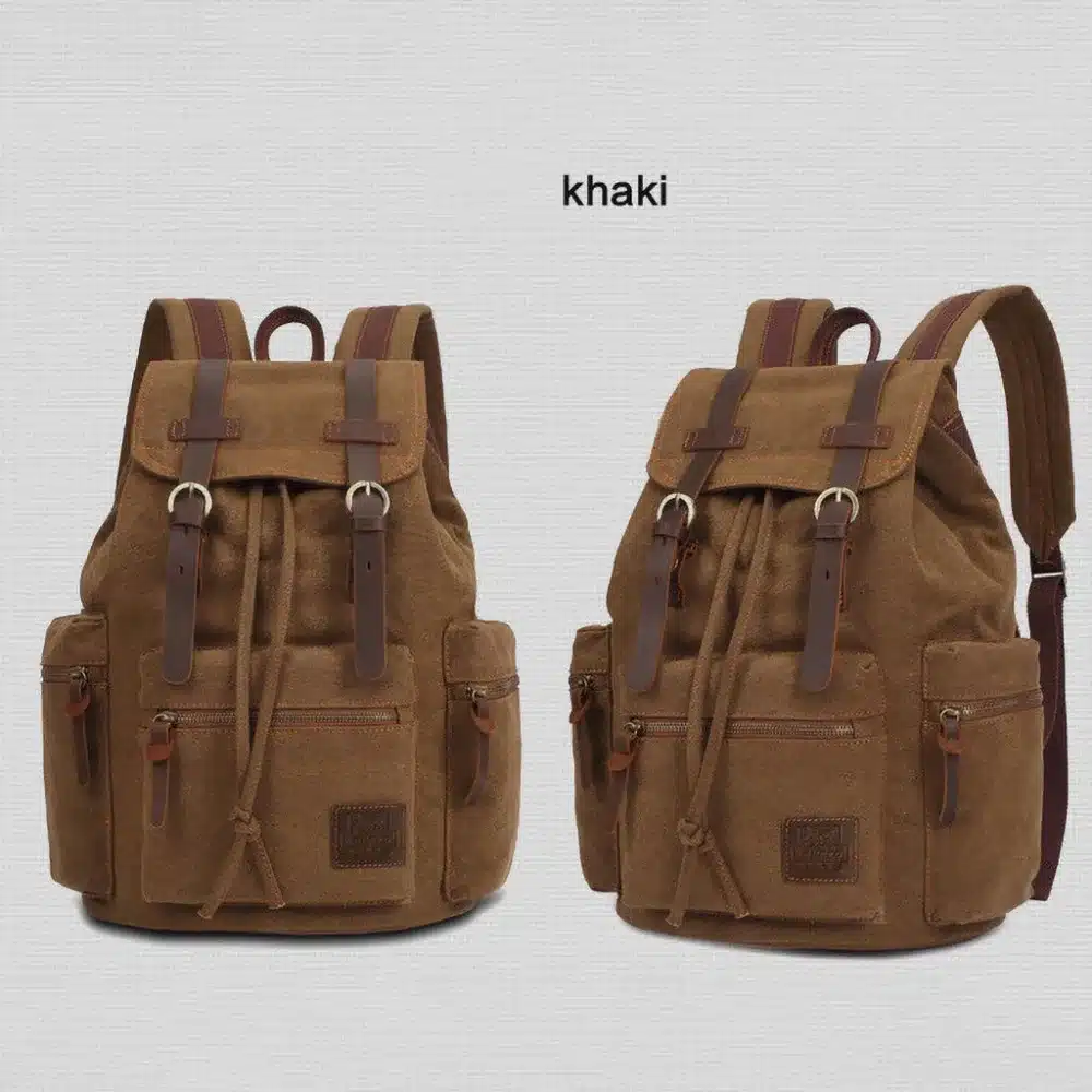 Fascinante Mochilas de tela vintage para hombres y mujeres