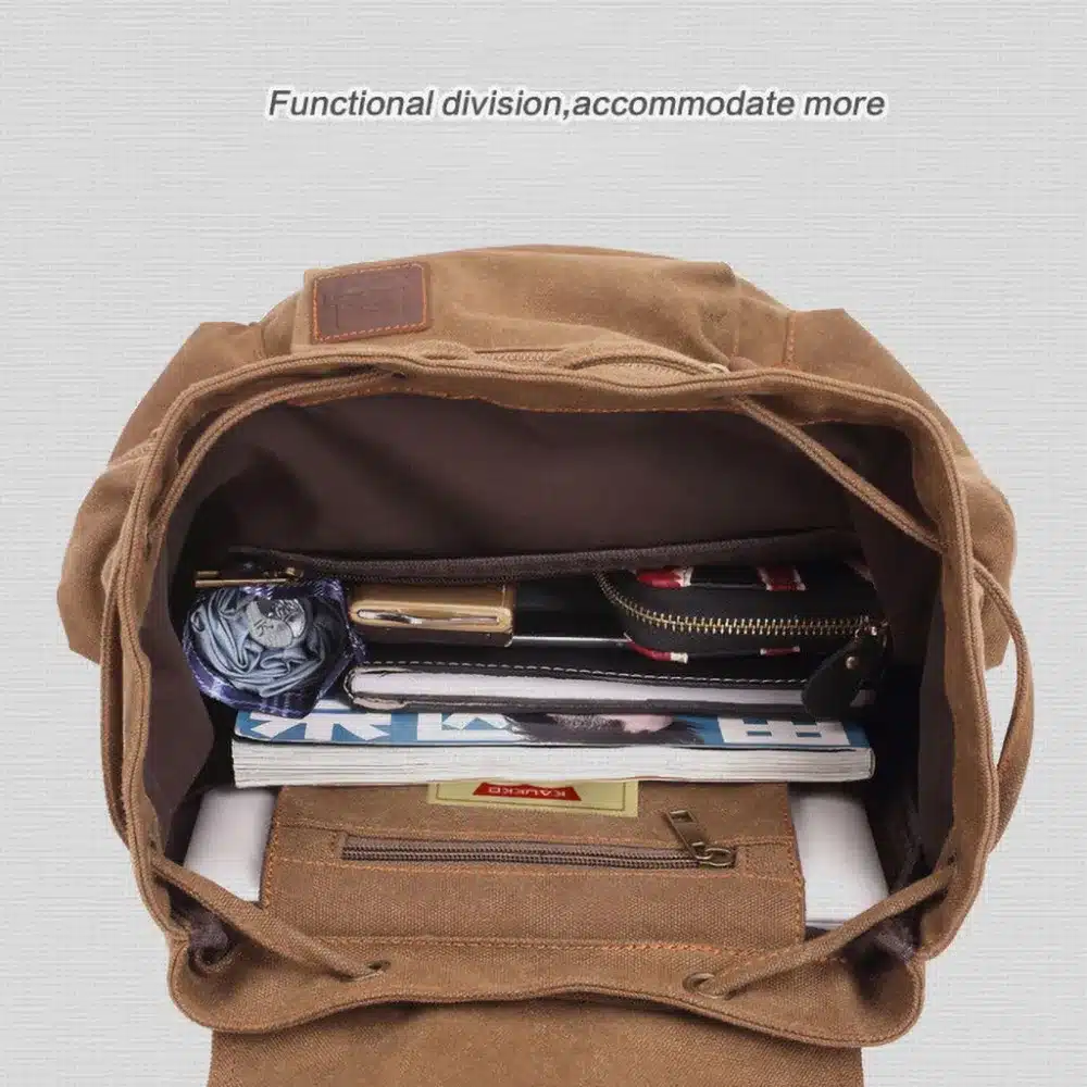 Fascinante Mochilas de tela vintage para hombres y mujeres