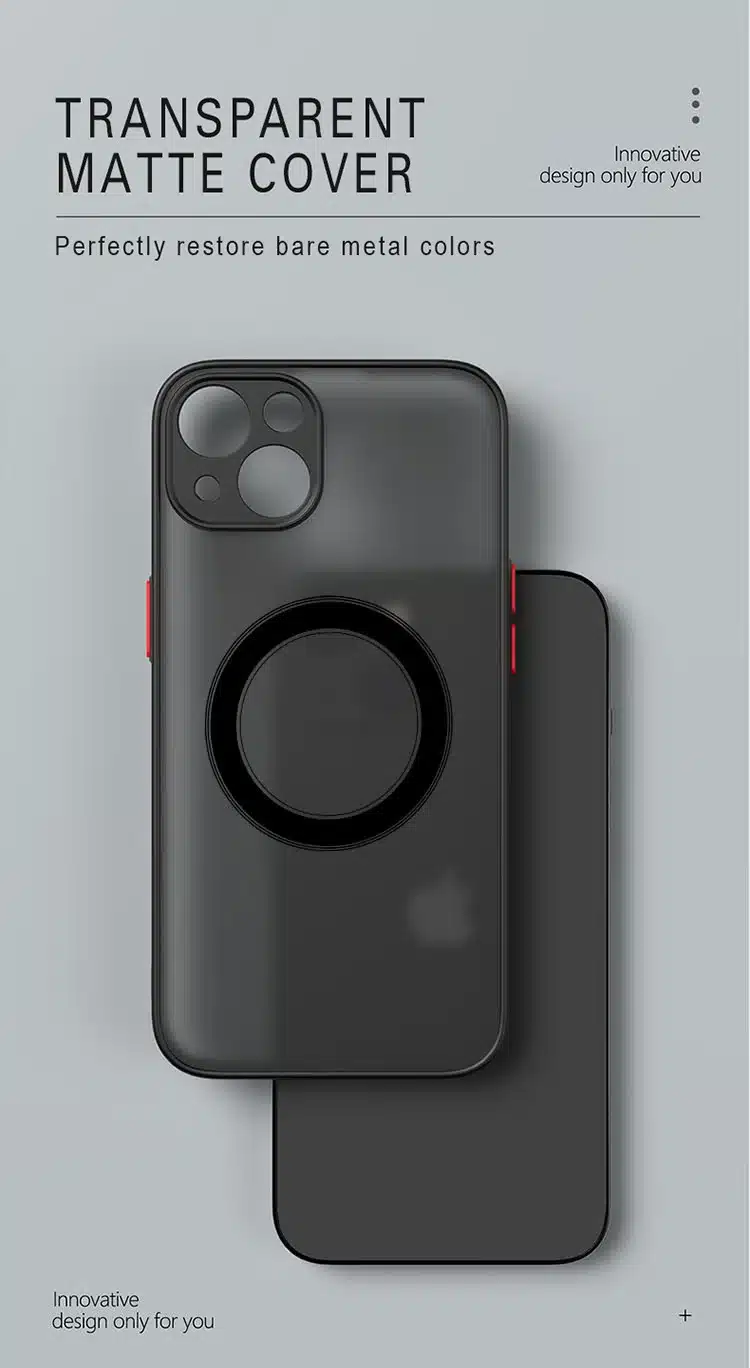Funda Magnética Mate De Lujo Para Iphone