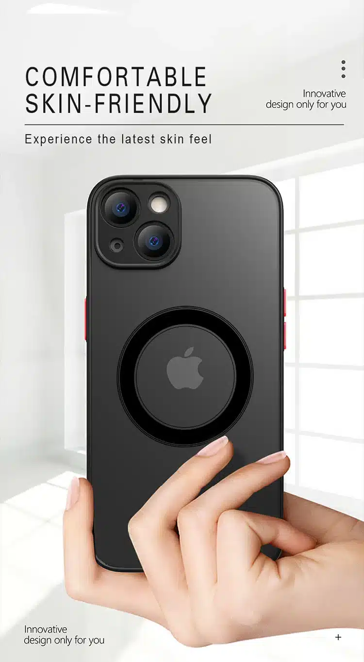 Funda Magnética Mate De Lujo Para Iphone