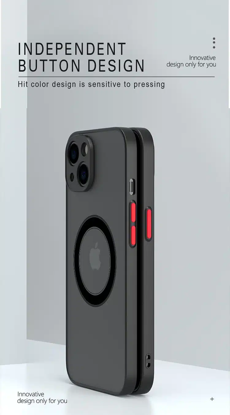 Funda Magnética Mate De Lujo Para Iphone