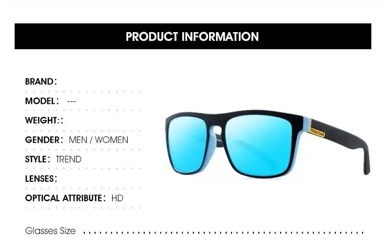 Gafas de Sol Polarizadas de Marca de Lujo