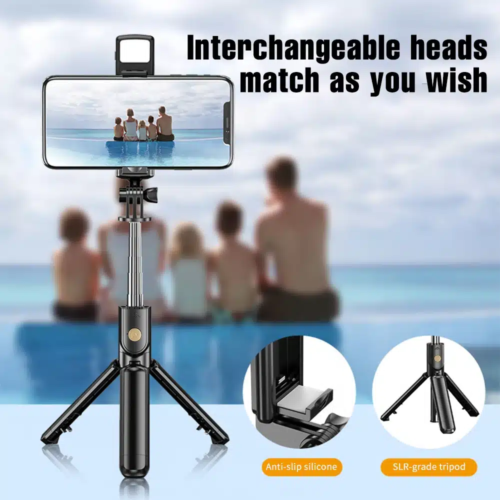 Innovador Trípode Inalámbrico Con Luz Para Selfies Innovador Trípode Inalámbrico Con Luz Para Selfies