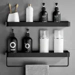 Necesario Estante De Baño Sin Organizador De Taladro