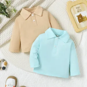 Imagen del producto Persuasivo Polo de manga larga con solapa para jovenes | Compra online en Tiendafiable