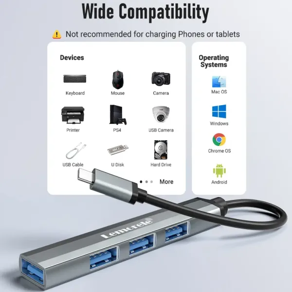 Imagen Del Producto Calidad Concentrador De Red Usb Tipo C Eficiente Y Versátil | Compra Online En Tiendafiable