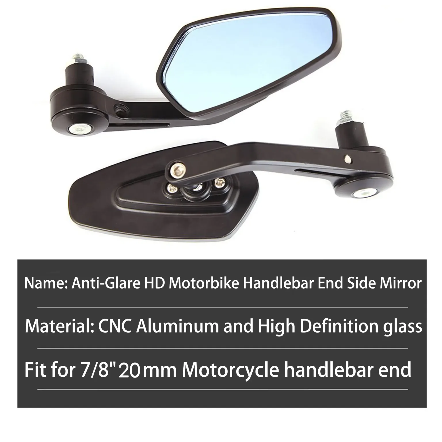 Espejos laterales antirreflejo para motocicletas: Innovador - Imagen 3