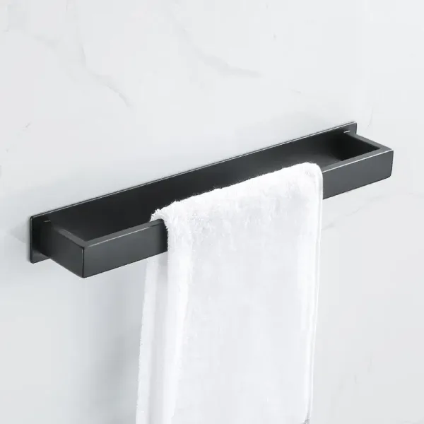 Imagen del producto Toallero de acero inoxidable negro Calidad y elegancia | Compra online en Tiendafiable