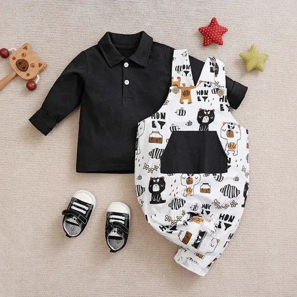 Imagen Del Producto Significativo Polo De Manga Larga Con Estampado Para Bebes | Compra Online En Tiendafiable