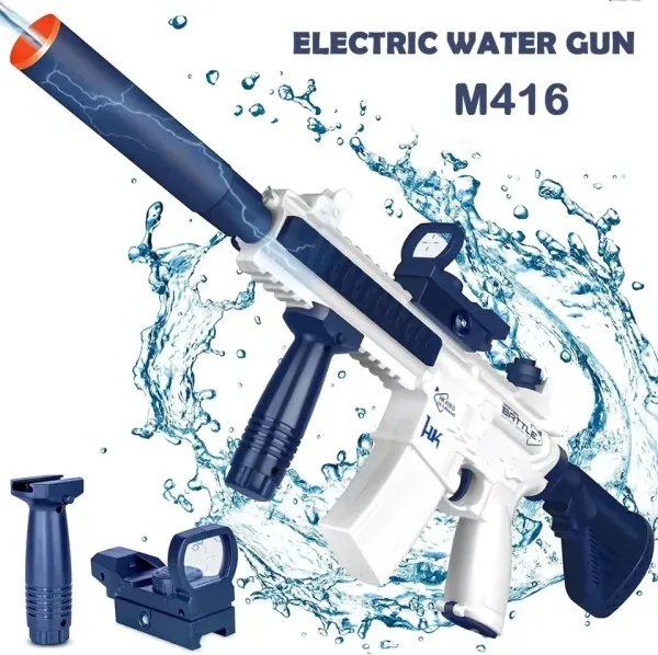 El Asombroso Y Auténtico Rifle De Agua Eléctrico Automático