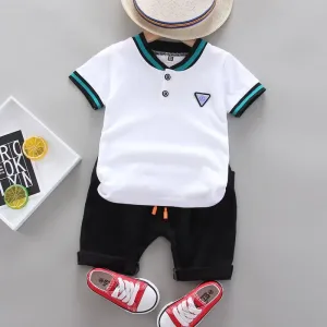 Imagen del producto Novedoso Traje de manga corta de algodon para bebes | Compra online en Tiendafiable
