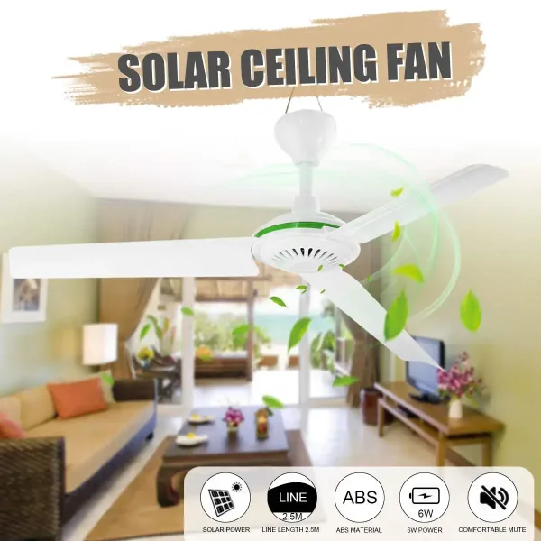 Imagen Del Producto Ventilador De Techo Solar Respetuoso Con El Medio Ambiente: Eficiente Y Sostenible. (Eficiente Y Sostenible) | Compra Online En Tiendafiable