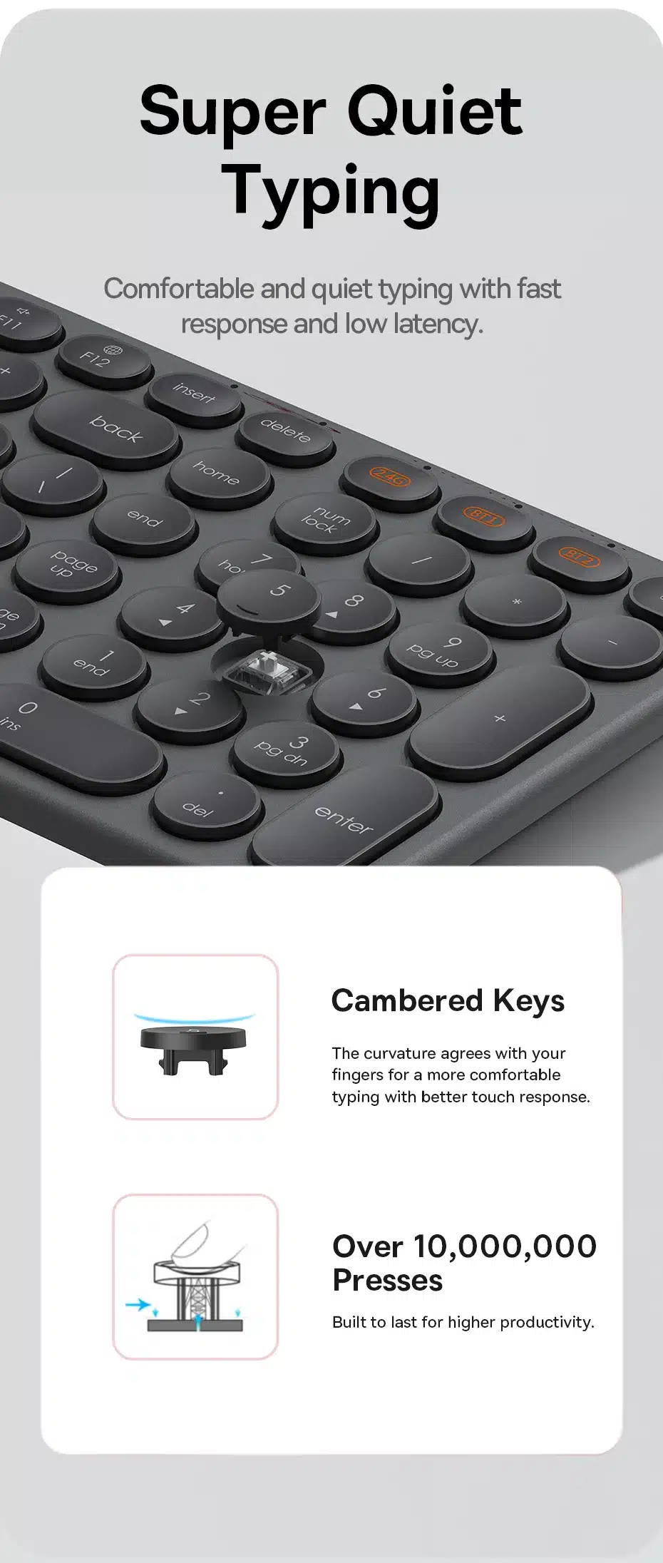 Luminoso Teclado y Ratón Inalámbricos con Bluetooth